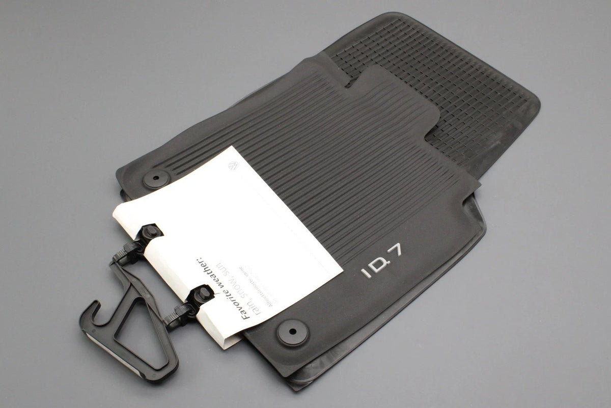 VW ID.7 2023-on rubber all weather floor mats (front & rear) 14C061502 / 512