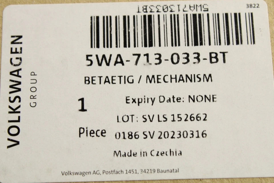 VW Golf Audi A3 8Y Skoda Octavia SEAT CUPRA gear selector mechanism 5WA713033BT