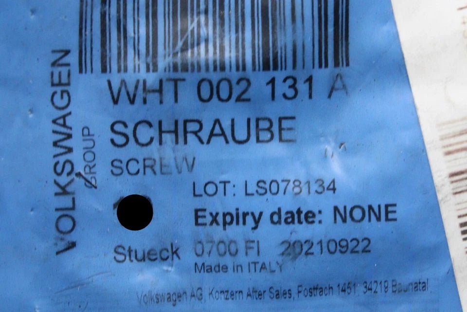 VW Audi Skoda SEAT 1.6 2.0 TDI cylinder head bolt (x1) WHT002131A