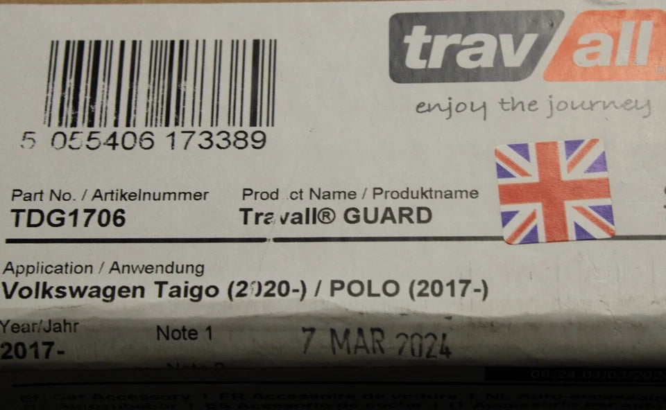 VW Polo Taigo 2022-on Travall dog guard partition ZGB2G8017221
