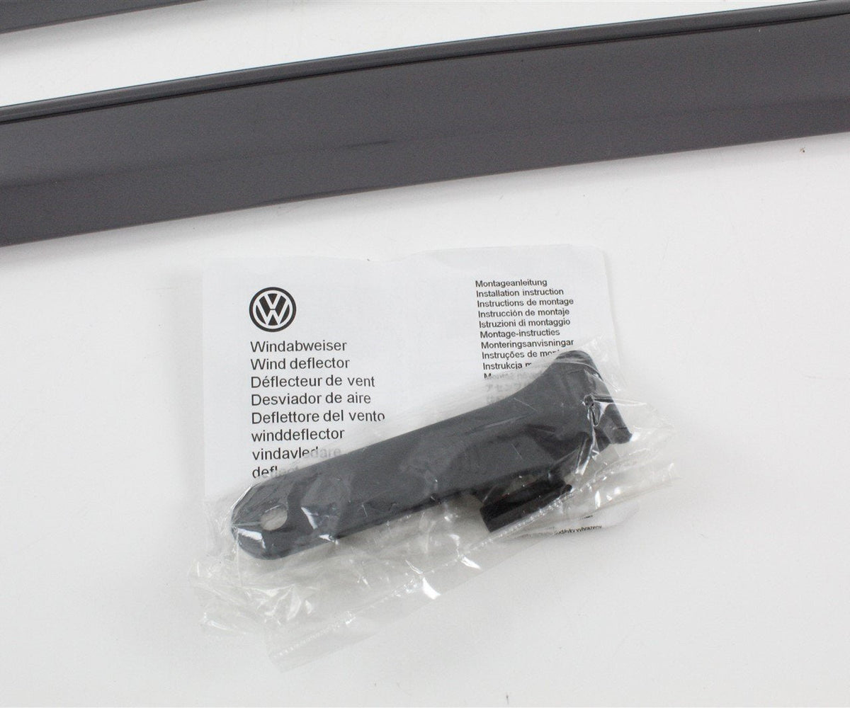 VW TRoc rear door window wind deflectors smoke grey 2GA072194