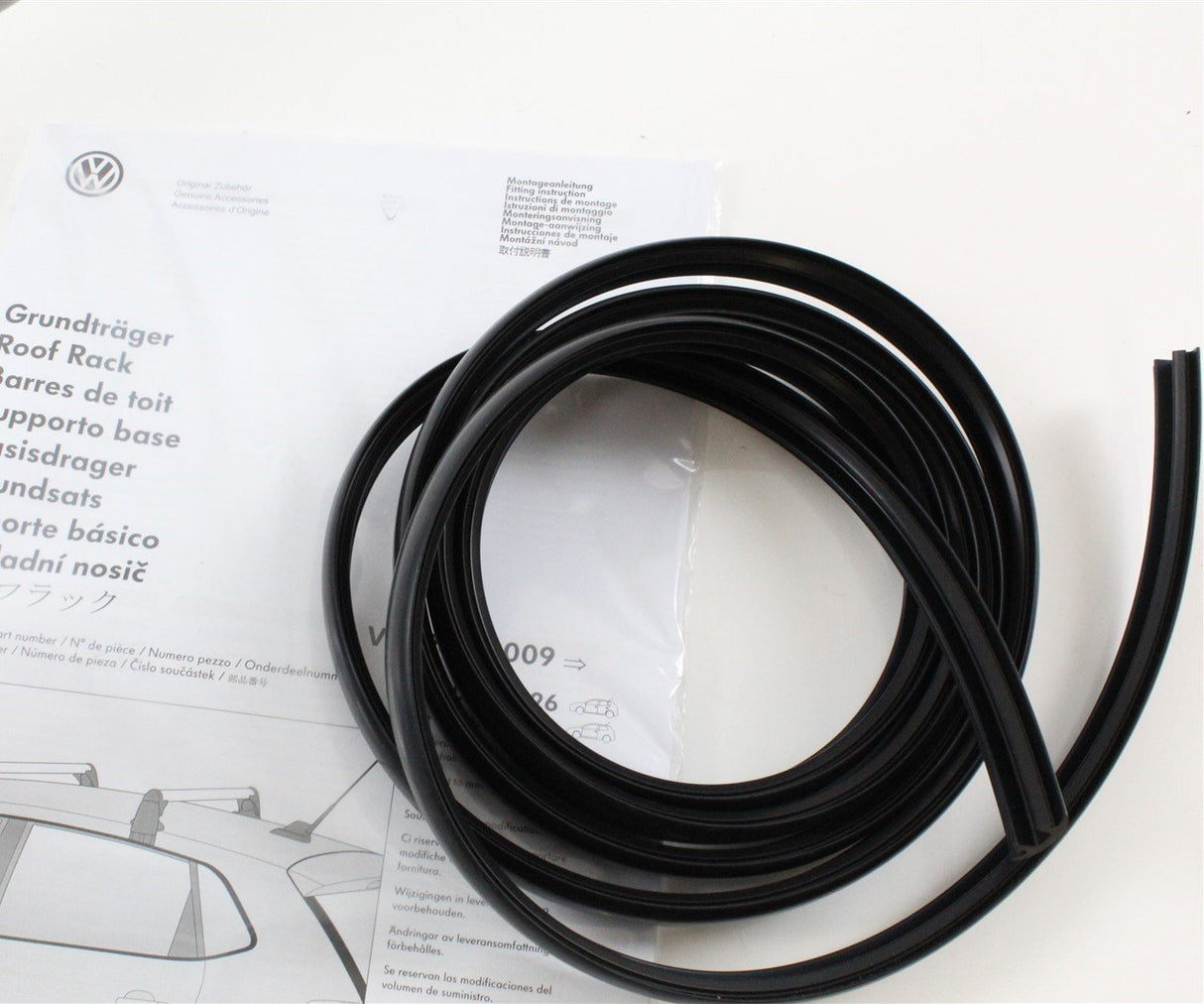 VW Polo 6R 6C 3 door 2010-2017 roof rack bars carrier 6R3071126