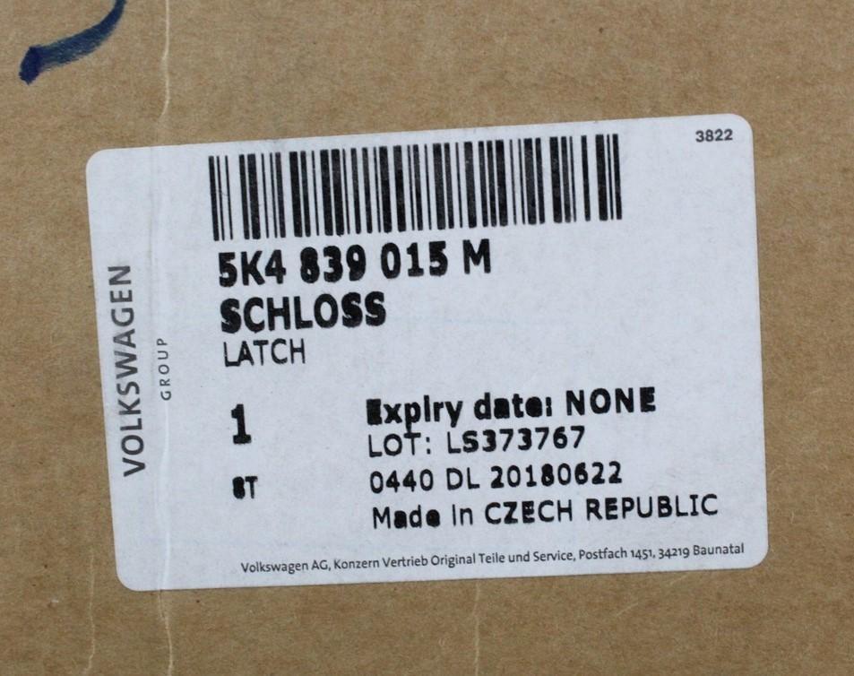 VW Golf MK6 Polo Jetta left rear door lock mechanism 5K4839015M
