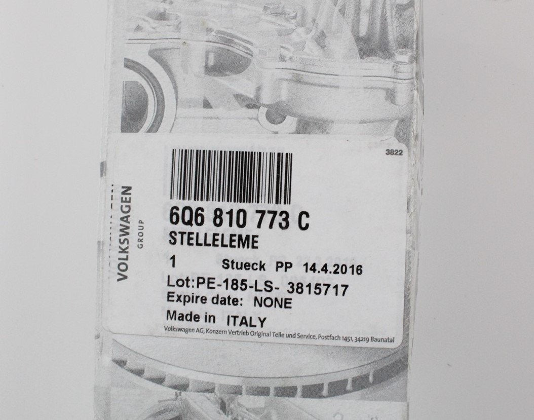 VW Polo 9N 9N3 02-10 fuel filler door cap actuator 6Q6810773C