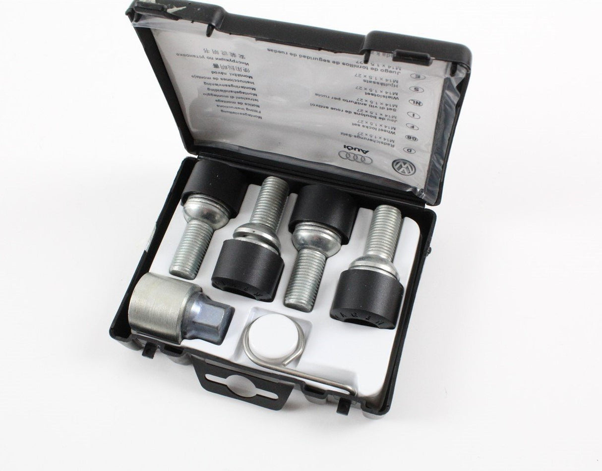 VW Phaeton 2002-2016 locking wheel nut kit "P" M14x1.5x35 3D0698137