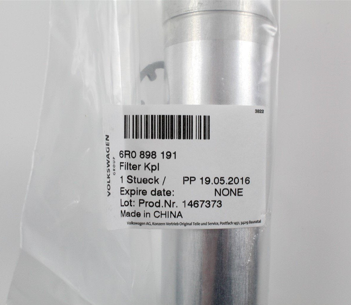 VW Skoda SEAT Polo Fabia Ibiza A/C dryer insert aircon 6R0898191