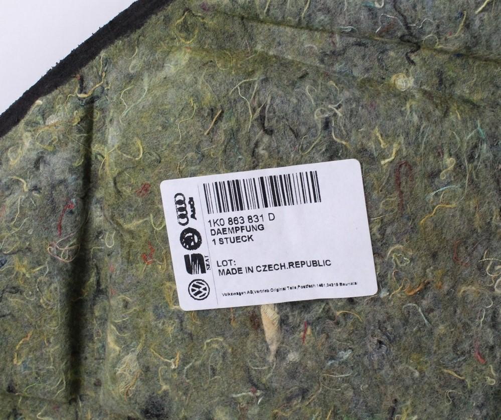 VW Golf MK5 V Jetta engine bonnet sound insulation 1K0863831D