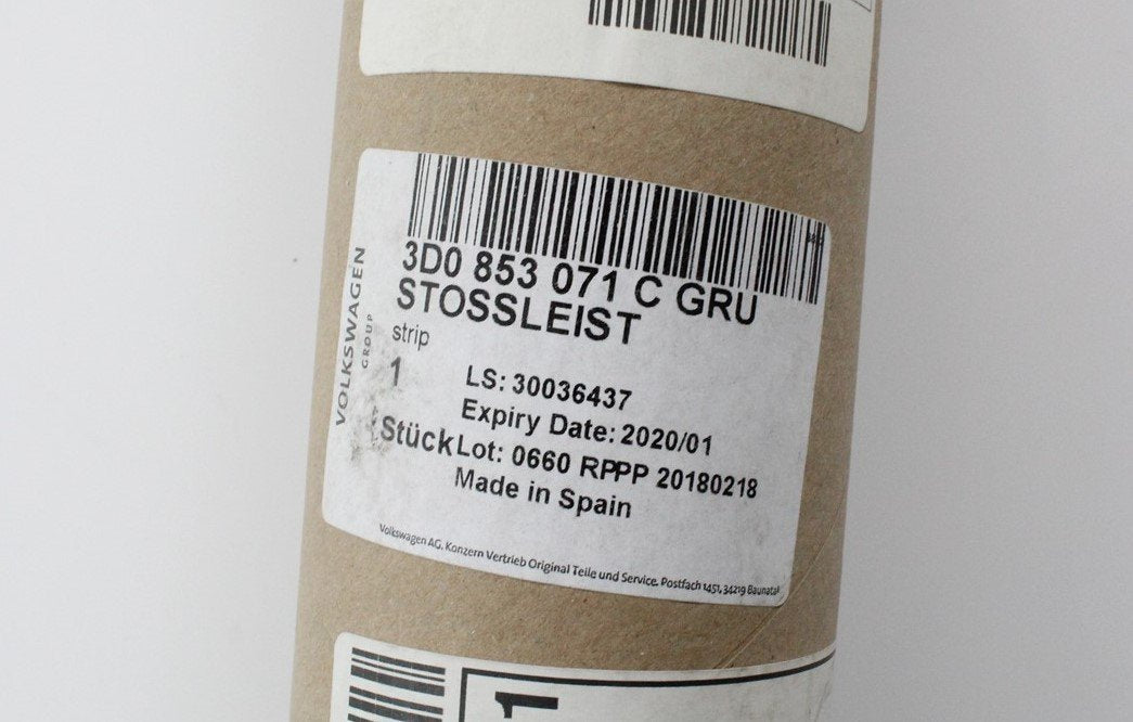 VW Phaeton 2002-2010 left front door chrome moulding trim 3D0853071C