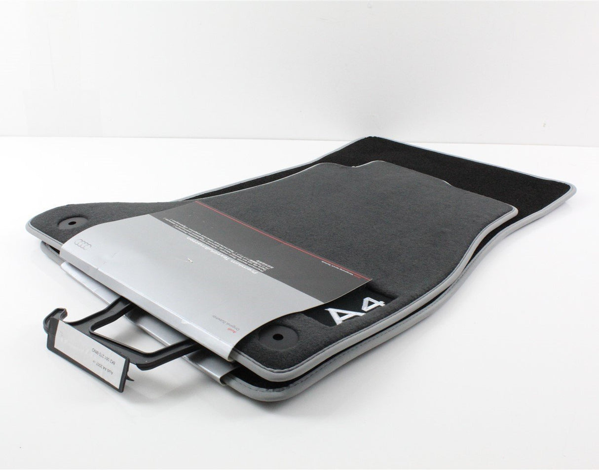 Audi A4 B8 2008-15 front premium carpet floor mats set 8K2061275 MNO
