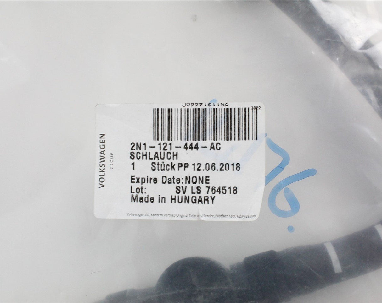 VW Crafter 2017-onward coolant hose return line 2N1121444AC