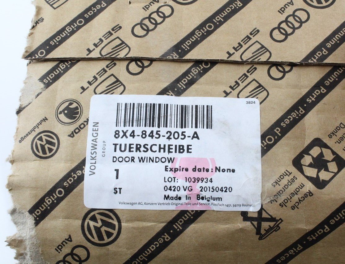 Audi A1 2011-2018 5 door rear left tinted window glass 8X4845205A