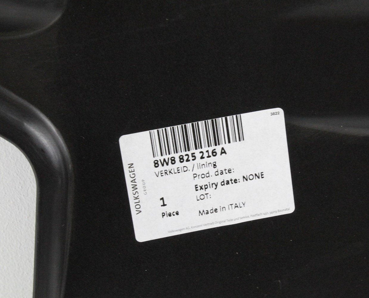 Audi A5 S5 2017-on rear right underbody undertray lining 8W8825216A