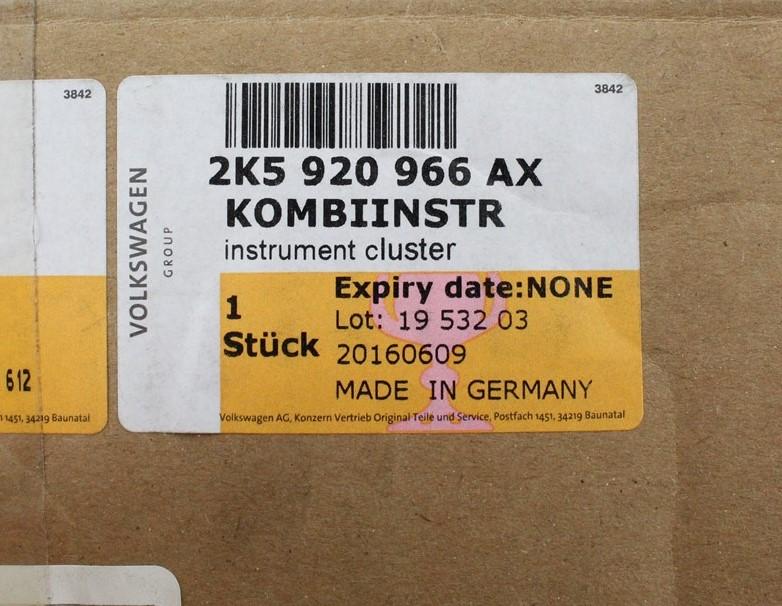 VW Caddy 2016-on clocks dash instrument cluster MPH 2K5920966AX
