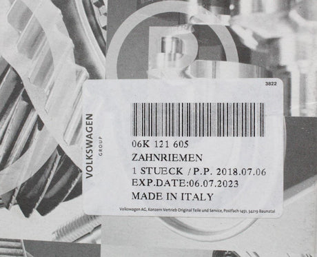 VW Audi Skoda SEAT 1.8 2.0 TSI TFSI water pump drive belt 06K121605