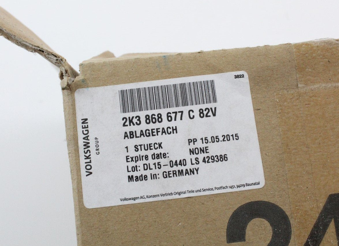 VW Caddy 2004-on rear left storage compartment cup holder 2K3868677C