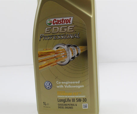 VW Audi Skoda SEAT Castrol Edge 1L 5W30 oil with bag gloves & funnel