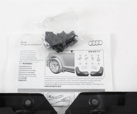 Audi A3 SALOON 2013-on accessory front mud flaps set 8V5075111