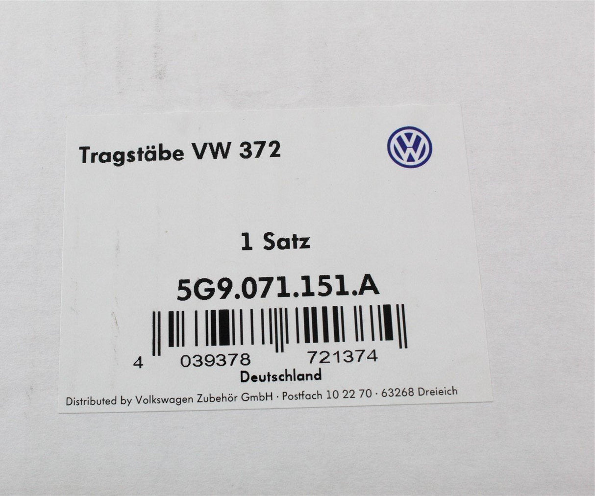 VW Golf MK7 MK7.5 Estate 2014-2020 roof bar set 5G9071151A