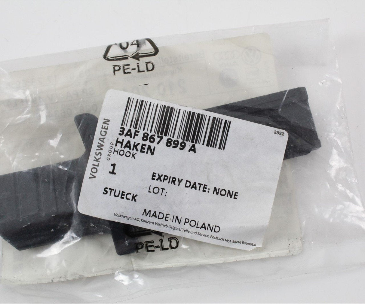 VW Passat B7 Estate 11-15 luggage blind fitting hook LEFT 3AF867899A