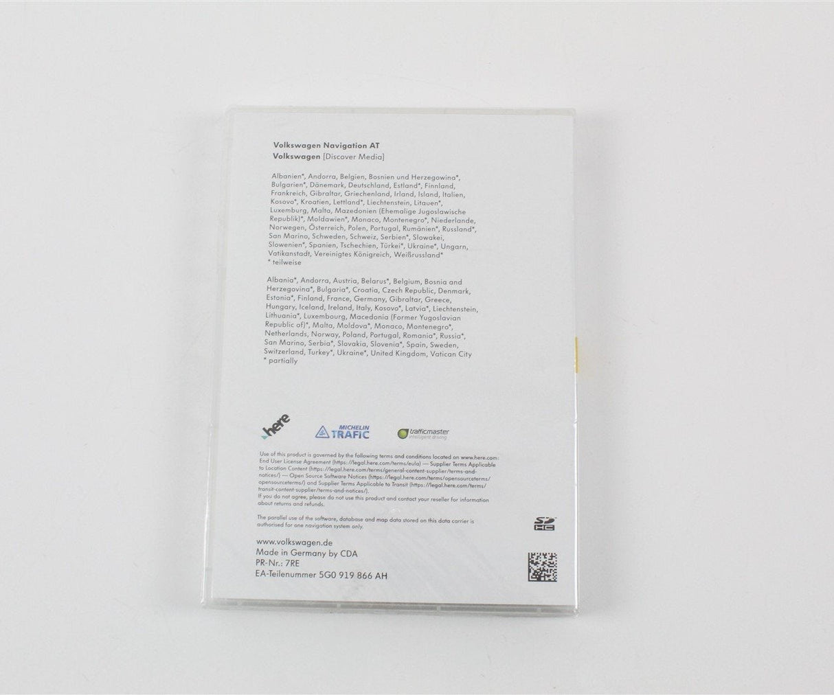 Volkswagen Discover Media Navigation AT update SD V13 Europe 5G0919866AH