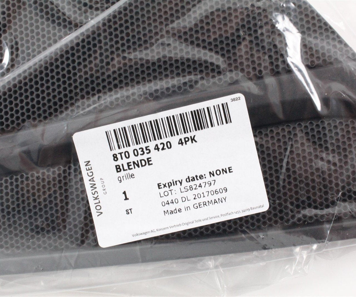 Audi A5 S5 RS5 Coupe 08-16 RIGHT front door speaker cover 8T0035420