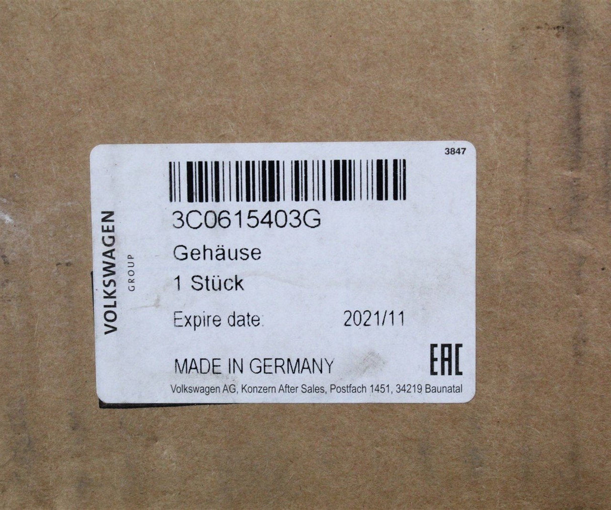 VW Passat B6 2006-2007 left rear electric brake caliper 3C0615403G