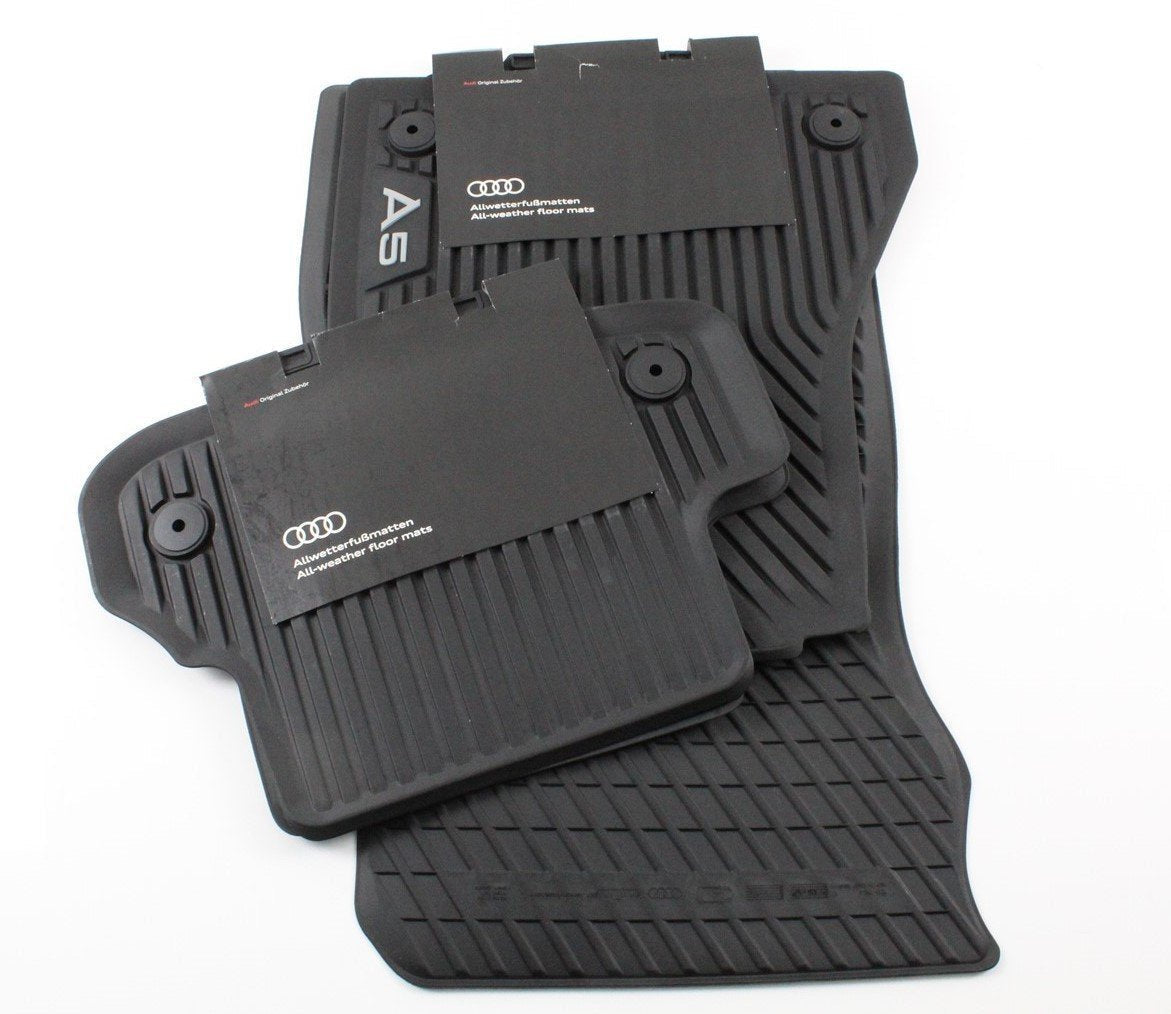Audi A5 S5 COUPE 2017-on RHD front & rear rubber floor mats set