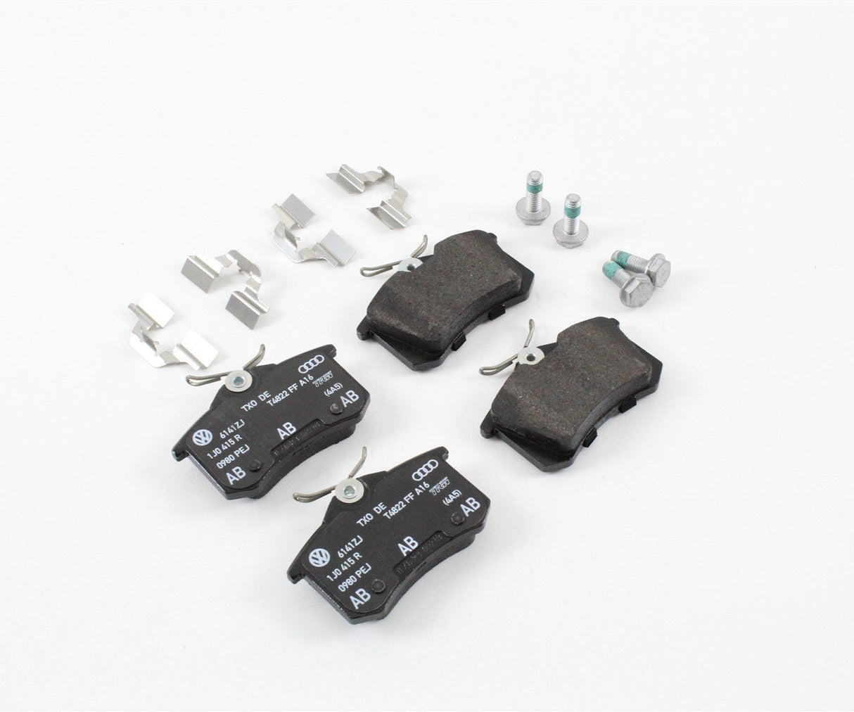 Audi TT MK1 2003-2006 rear brake pads set 232mm 1J0698451N