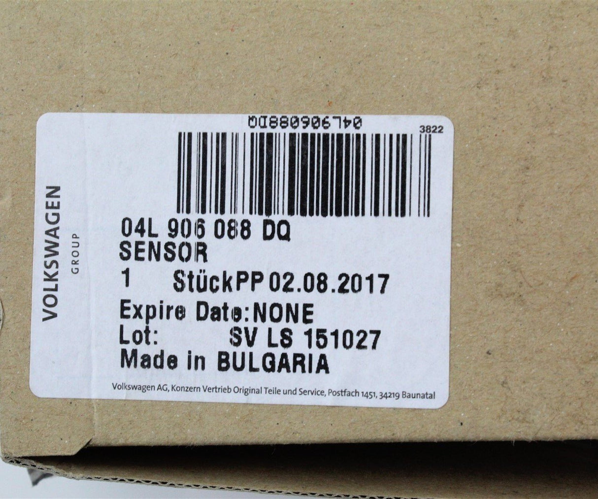 VW Audi Skoda SEAT exhaust gas temperature sensor probe 04L906088DQ