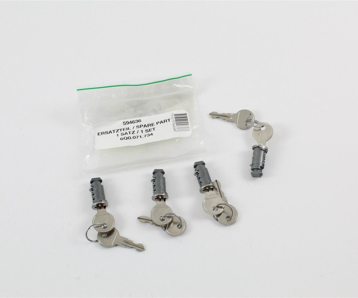 VW Volkswagen bike carrier replacement lock & keys set 6Q0071734