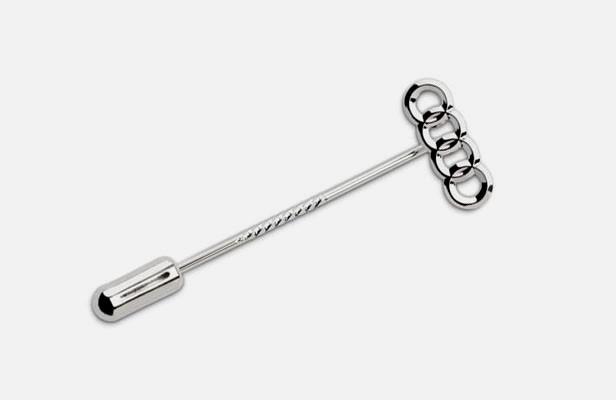 Audi accessory rings logo tie pin and fastener (chrome) 3191000200