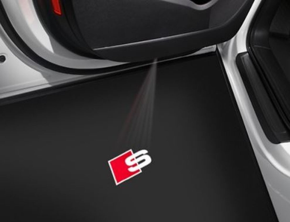 Audi S-logo LED projector entry puddle lights (x4 bundle) 4G0052133J