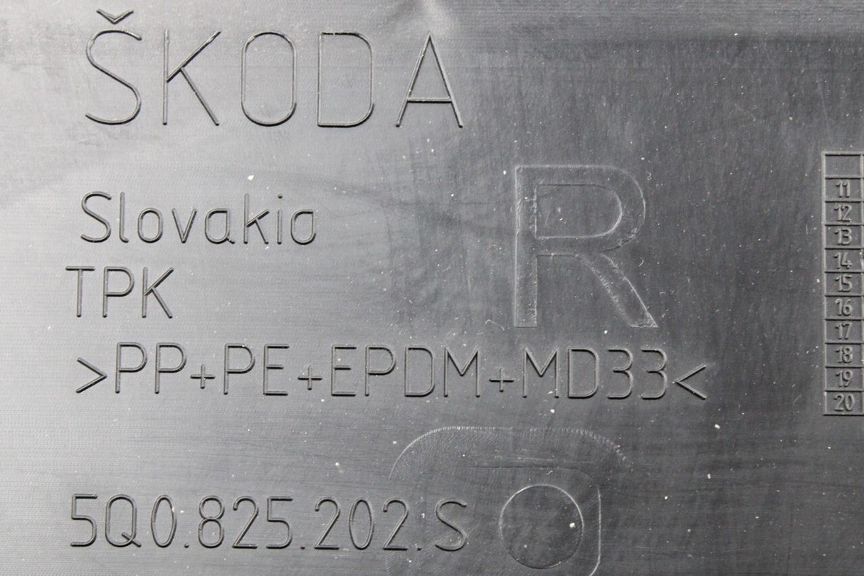 Skoda Octavia 2014-2021 underbody trim cover (right) 5Q0825202S