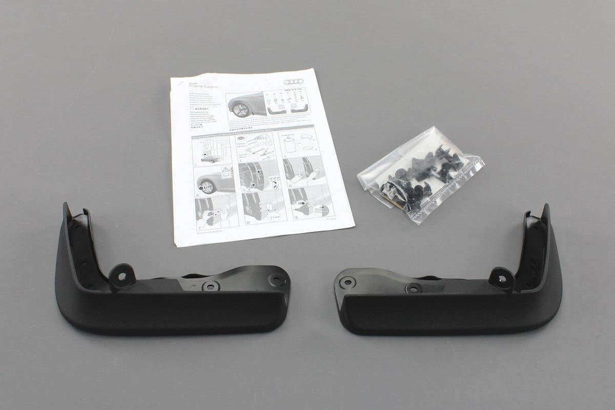 Audi A5 S-line 2017-20 accessory mud flaps set (front) 8W6075116, view 1
