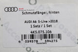 Audi A6 S-line 2019-on mud flaps set (front & rear) 4K5075106/116