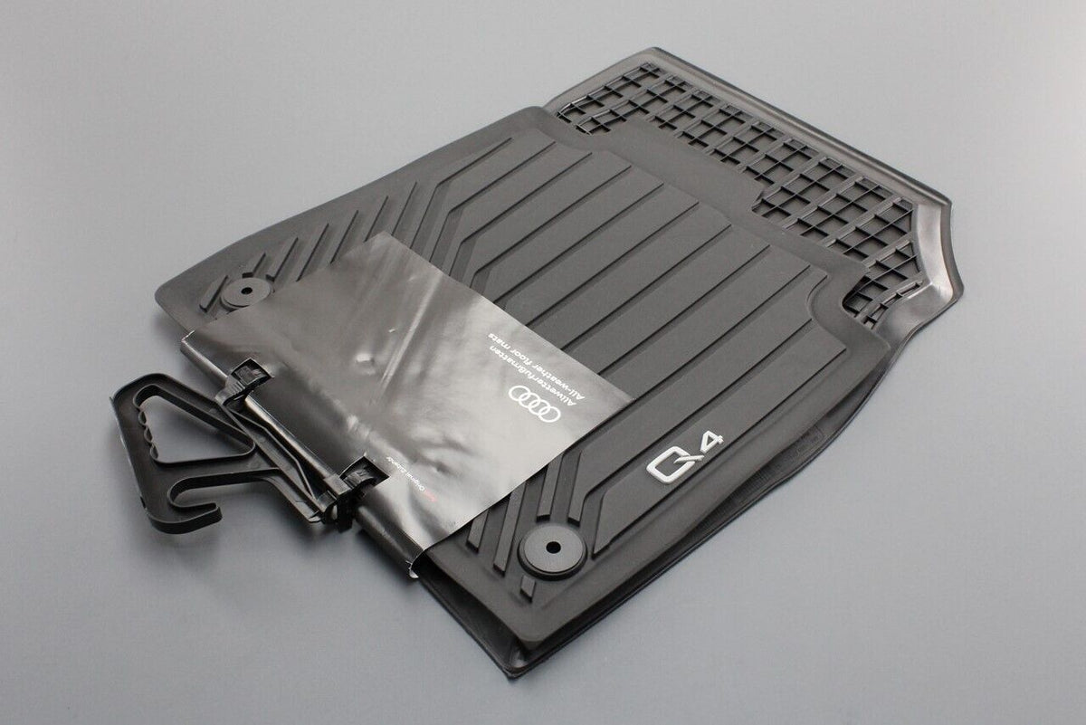 Audi Q4 e-Tron front all weather rubber floor mats (RHD) 89C061501 041, view 1