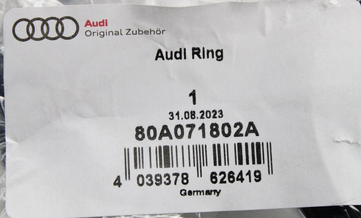 Audi Q5 Sportback 2018-on Audi rings emblem (rear) 80A071802A
