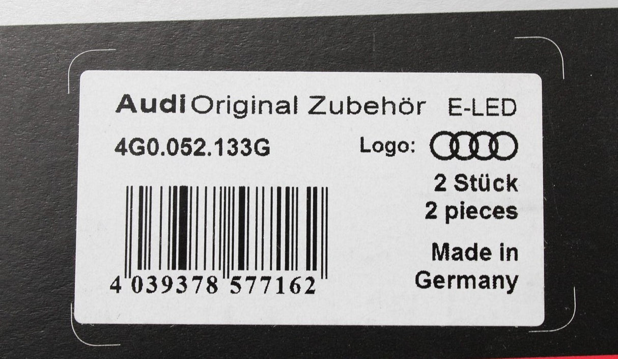 Audi logo rings accessory LED projector entry puddle lights 4G0052133G