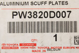 Toyota Yaris Aluminium 'hybrid' sill scuff plates (front) PW382-0D007