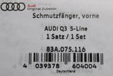 Audi Q3 2019-on S-Line package mud flaps (front) 83A075116