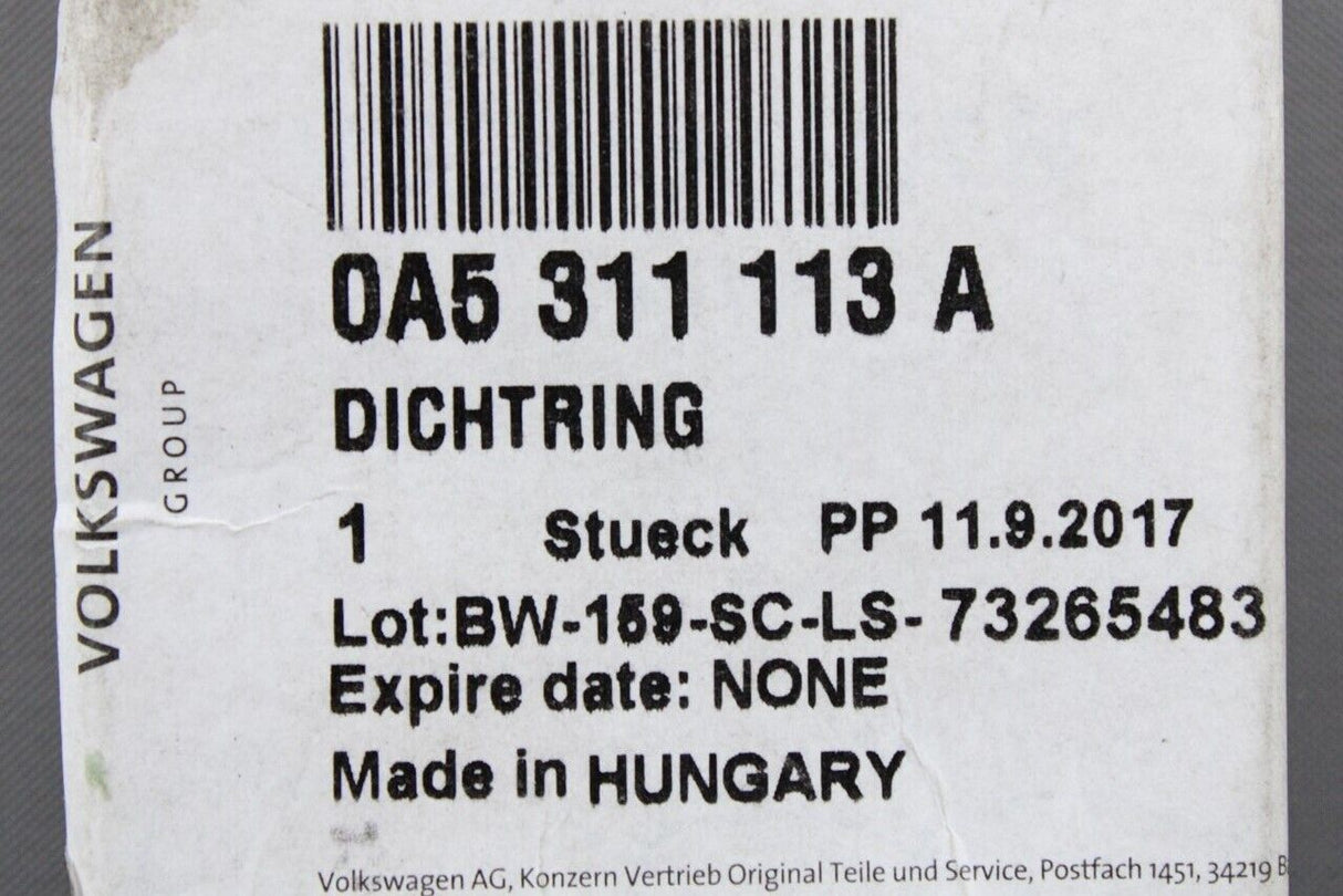 VW Transporter T6 Tiguan Audi Q3 TTRS gearbox shaft oil seal 0A5311113A