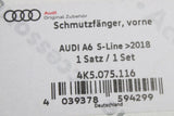 Audi A6 2019-on S-line TFSIe mud flaps (front) 4K5075116