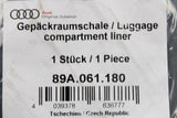 Audi Q4 e-Tron 2021-on boot luggage compartment liner 89A061180