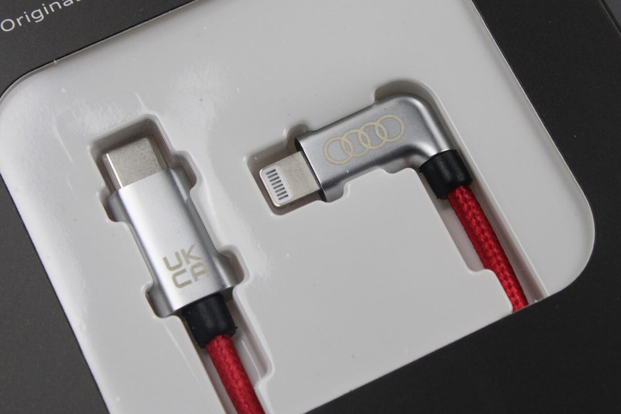 Audi USB-C to Apple Lightning Charging cable (Red/Silver) 8S0051435AA