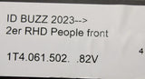 VW ID.Buzz 2022-on all weather rubber floor mats (front) 1T4061502 82V