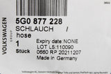 VW Skoda SEAT sun roof panoramic roof drainage hose 5G0877228