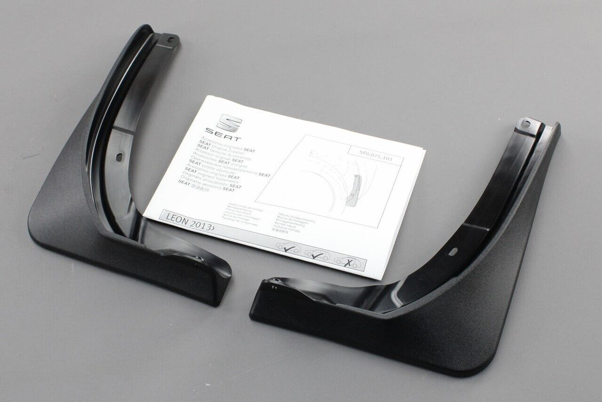 SEAT Leon 5F 2013-2017 accessory mud flap set (rear) 5F0075101, view 1