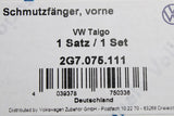 VW Taigo 2022-on accessory mud flap set (front & rear) 2G7075101/111