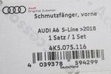 Audi A6 S-line 2019-on mud flaps set (front & rear) 4K5075106/116