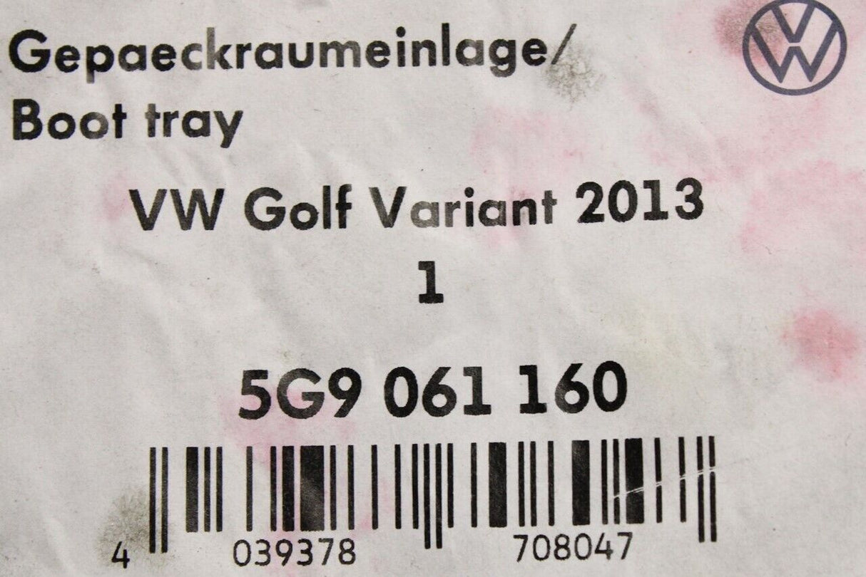 VW Golf Estate MK7 MK7.5 13-19 luggage compartment liner 5G9061160